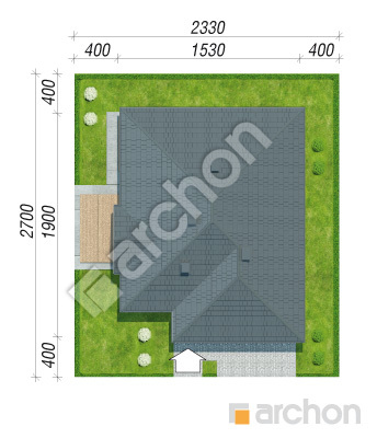 Проект дома ARCHON+ Дом в джонагольдах 4 (Г2) Ситуація