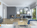 Проект дома ARCHON+ Дом в гвоздиках (П) дневная зона (визуализация 1 вид 3)