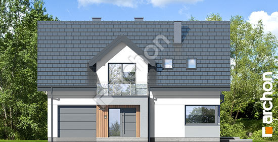 Передний фасад Дом в малиновках 16 (Г)