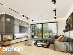 Проект будинку ARCHON+ Будинок в малинівці 16 (Г) денна зона (візуалізація 1 від 4)