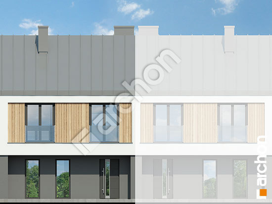 Передний фасад Дом под милином (С)