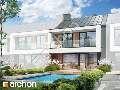 Проект дома ARCHON+ Дом под милином (С) 