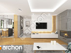 Проект дома ARCHON+ Дом в орлишках (Г2A) дневная зона (визуализация 1 вид 3)
