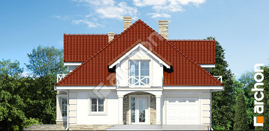 Передній фасад Будинок в тим'яні 3 вер.2