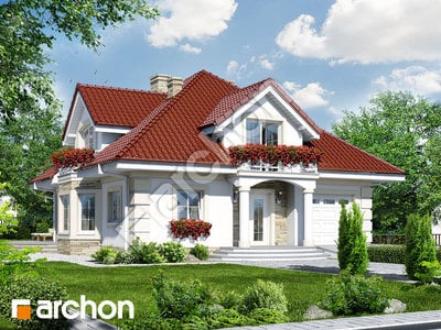 Проєкт будинку ARCHON+ Будинок в тим'яні 3 вер.2 