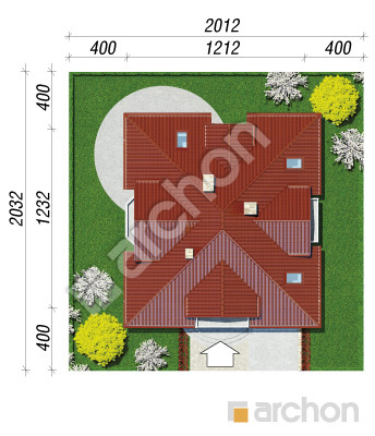 Проект дома ARCHON+ Дом в тимьяне 3 вер.2 Ситуація