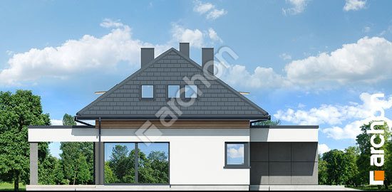 Боковой фасад Дом в подснежниках 16 (Г2)