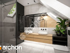 Проект будинку ARCHON+ Будинок в жарновці візуалізація ванни (візуалізація 3 від 2)