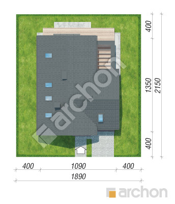 Проект дома ARCHON+ Дом в ракитнике Ситуація