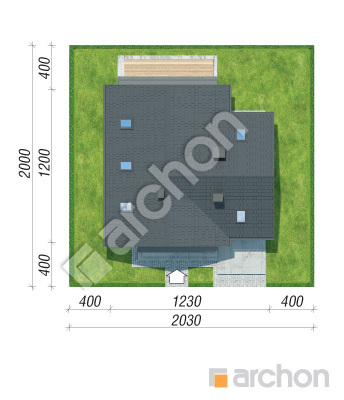 Проєкт будинку ARCHON+ Будинок в сон-траві 6 (Г) Ситуація