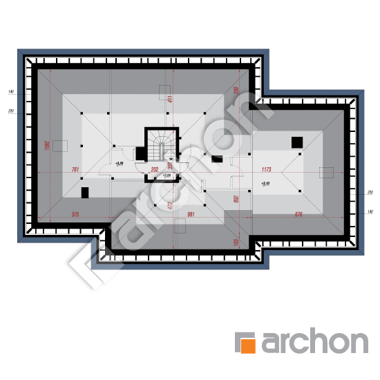 Проект будинку ARCHON+ Будинок в альвах 5 (Г2) План мансандри