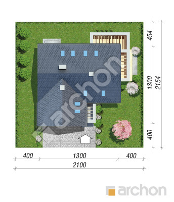 Проєкт будинку ARCHON+ Будинок в лобо (Г2) Ситуація