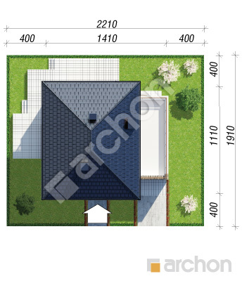 Проєкт будинку ARCHON+ Вілла Адріана Ситуація
