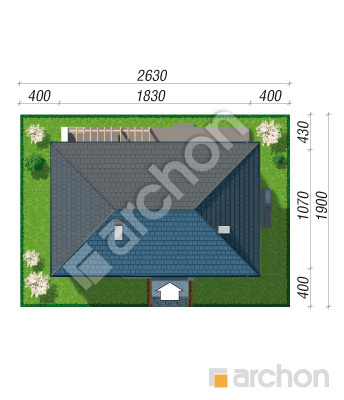Проект дома ARCHON+ Дом в медовой траве Ситуація