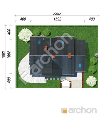 Проєкт будинку ARCHON+ Будинок в зорях 2 вер.2 Ситуація