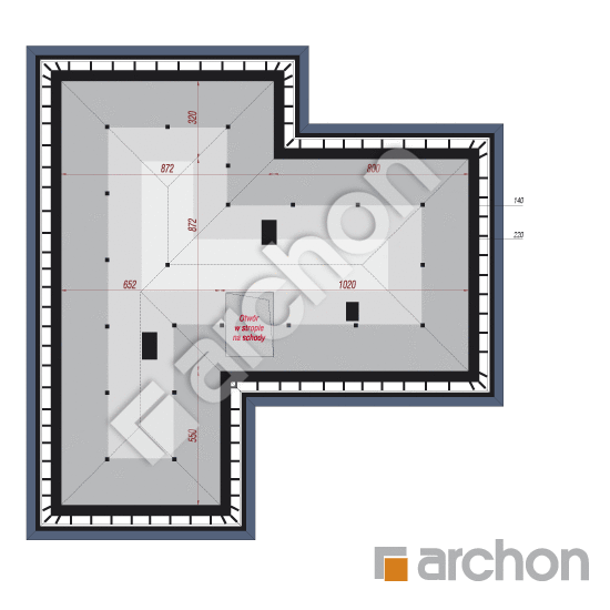 Проект будинку ARCHON+ Будинок в старках (Г2) План мансандри