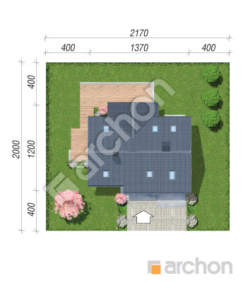 Проект дома ARCHON+ Дом в брунерах 4 Ситуація