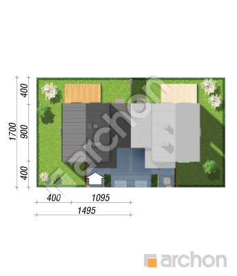 Проєкт будинку ARCHON+ Будинок в аркадіях 3 (ГБ) Ситуація