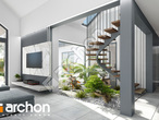 Проект будинку ARCHON+ Будинок в клівіях 4 (Г2) денна зона (візуалізація 1 від 7)