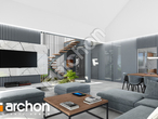 Проект дома ARCHON+ Дом в кливиях 4 (Г2) дневная зона (визуализация 1 вид 1)