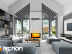 Проект дома ARCHON+ Дом в кливиях 4 (Г2) дневная зона (визуализация 1 вид 3)