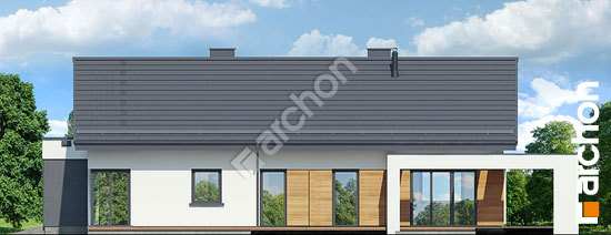 Боковой фасад Дом в барвинке 2