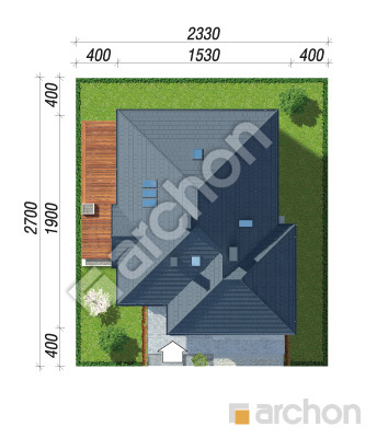 Проект дома ARCHON+ Дом в джонагольдах 5 (Г2) вер.2 Ситуація