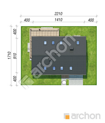 Проект дома ARCHON+ Дом в лилиях Ситуація