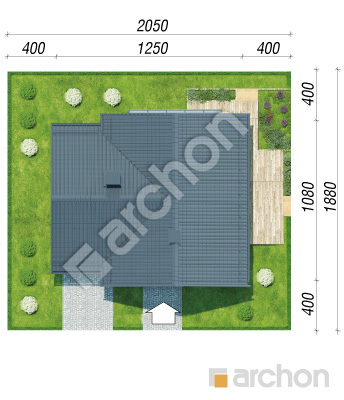 Проект дома ARCHON+ Дом в орлишках Ситуація