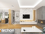 Проект дома ARCHON+ Дом в орлишках дневная зона (визуализация 1 вид 3)