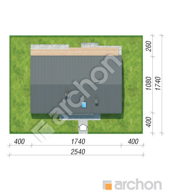 Проект дома ARCHON+ Дом в наранхиле 4 Ситуація