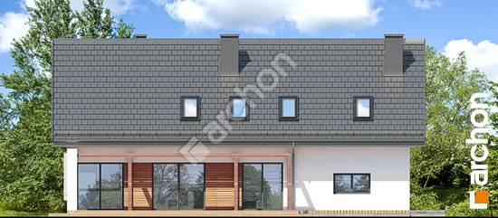 Дворовой фасад Дом в дицентрах (Г2)