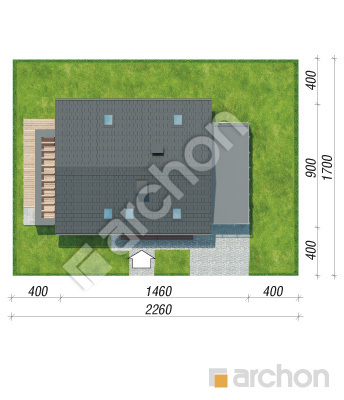 Проект дома ARCHON+ Дом в мандевилле 2 Ситуація