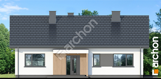 Передний фасад Дом под красной рябиной 24 (A)