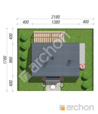 Проект дома ARCHON+ Дом под красной рябиной 24 (A) Ситуація