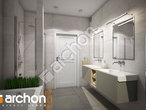 Проект дома ARCHON+ Дом в красных кустах (Г2) визуализация ванной (визуализация 3 вид 3)