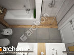 Проект дома ARCHON+ Дом в красных кустах (Г2) визуализация ванной (визуализация 3 вид 4)