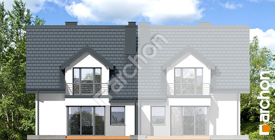 Дворовий фасад Будинок в клематисах 7 (БА)