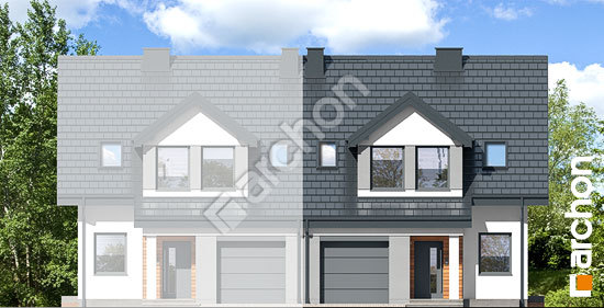 Передний фасад Дом в клематисах 7 (БА)