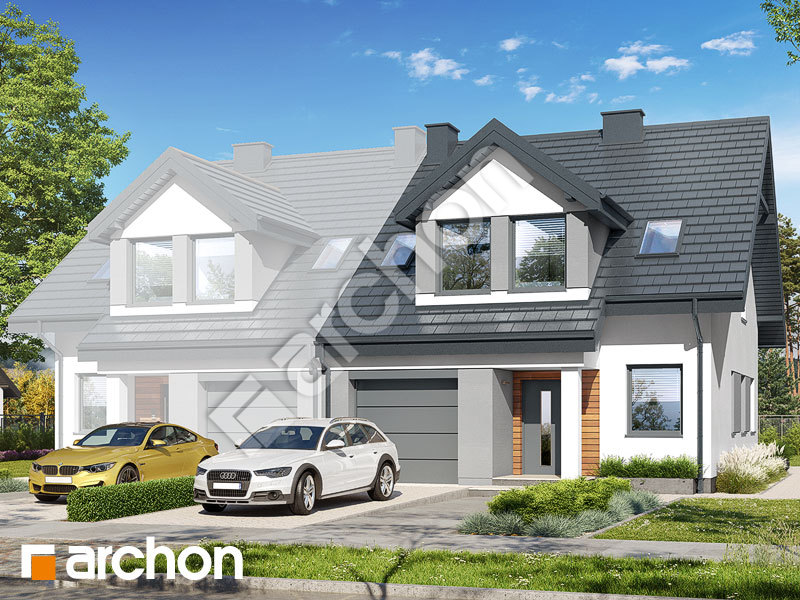 Проект будинку ARCHON+ Будинок в клематисах 7 (БА) Вид 1