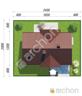 Проект дома ARCHON+ Дом в неринах 3 Ситуація