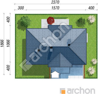 Проєкт будинку ARCHON+ Будинок в нерінах 5 Ситуація