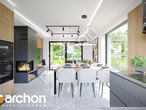 Проект дома ARCHON+ Дом в хлорофитуме 26 ВИЭ визуализация кухни 1 вид 4
