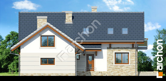 Боковой фасад Дом в светениях вер.2