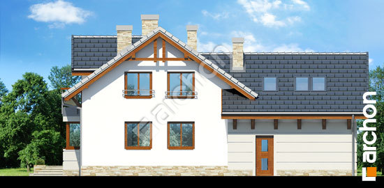 Дворовой фасад Дом в светениях вер.2