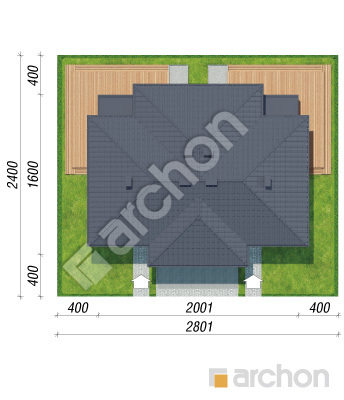Проєкт будинку ARCHON+ Вілла Юлія 10 (Р2) вер.2 Ситуація