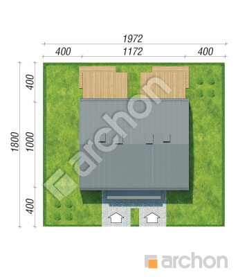 Проект дома ARCHON+ Дом в тунбергиях (Р2) Ситуація