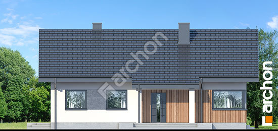 Передний фасад Дом в лещиновнике 6