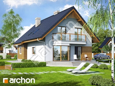 Проект дома ARCHON+ Дом в бархатцах 2 (Н) вер.2 Вид 2