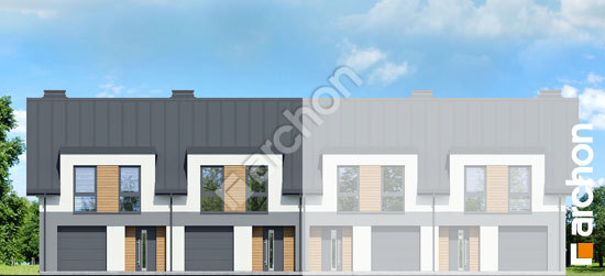 Передний фасад Дом в ривиях 8 (ГР2БА)